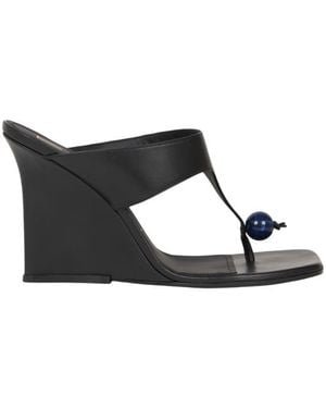 Etro Sandali Infradito Con Zeppa, Donna, Taglia - Nero