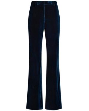 Etro Cotton Velvet Pants - Blue