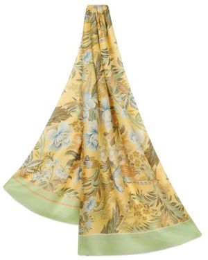 Etro Sciarpa Con Stampa, Uomo - Giallo