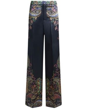Etro Wide-Leg Trousers - Blue