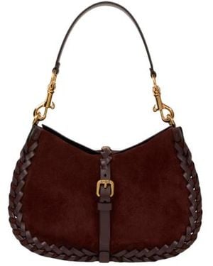 Etro Sac Pony Façon Daim Avec Détail De Laçage Modèle Moyen, Femme - Violet