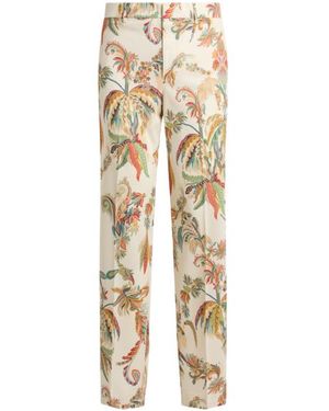 Etro Straight-Leg Trousers - Natural