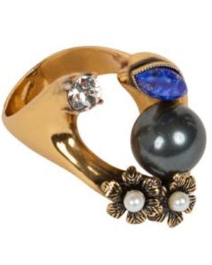 Etro Ring With Appliqués - White