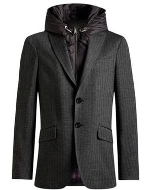 Etro Blazer Mit Abnehmbarem Latz, Herren, Größe - Schwarz