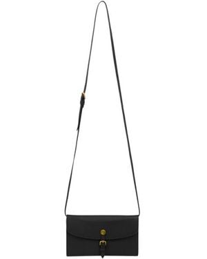 Etro Leather Pony Wallet With Shoulder Strap - White