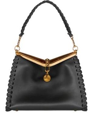 Etro Borsa Vela Media Con Infilature, Donna - Nero