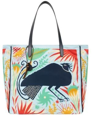 Etro X Tabby Booth Nylon Unfold Me Bag With Print - White