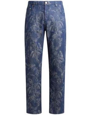 Etro Straight-Leg Jeans - Blue
