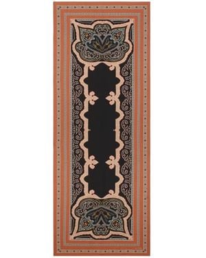 Etro Silk-Blend Fil Coupé Scarf - Brown