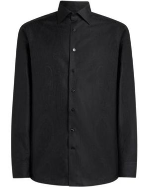 Etro Camicia Jacquard - Nero