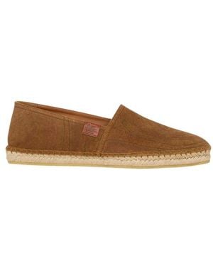 Etro Suede Espadrilles With Arnica Motif - Brown