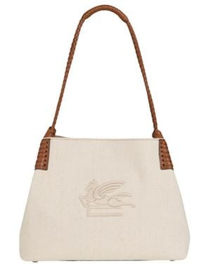 Etro Cabas Libra En Canvas Modèle Moyen, Femme - Neutre