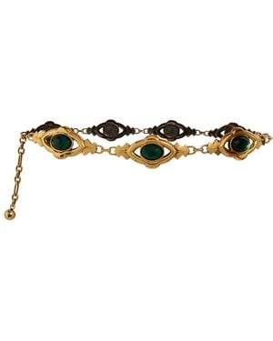 Etro Metal Belt With Cabochon Stones - Metallic