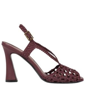 Etro Woven High-Heeled Sandals - Pink