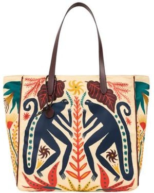 Etro X Tabby Booth Nylon Unfold Me Bag With Print - White