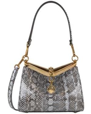 Etro Small Elaphe Leather Vela Bag - Blue