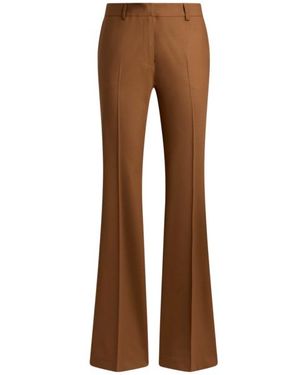 Etro Bootcut Stretch Wool Trousers - Brown