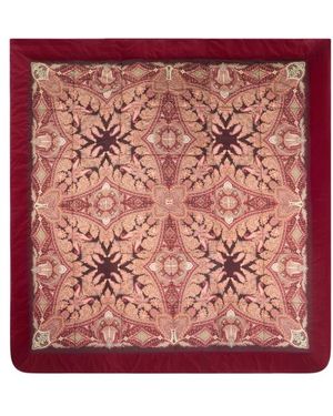 Etro Courtepointe En Velours À Motif Ramages - Rouge