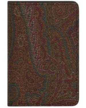 Etro Arnica Document And Card Holder - Brown