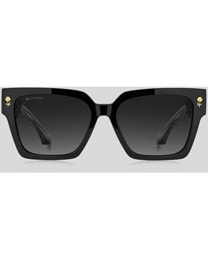 Etro Colour Stripes Sunglasses - Black
