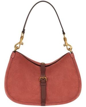 Etro Medium Suede Pony Bag - Red