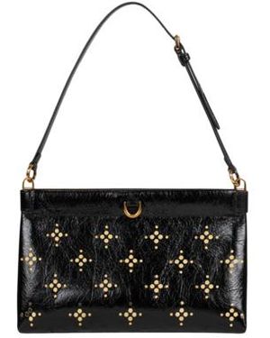 Etro Small Leather Clutch Talk With Studs - Black
