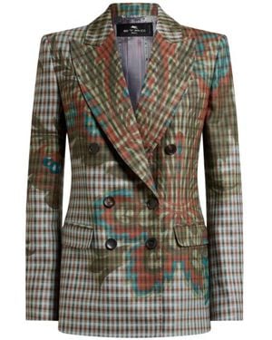Etro Giacca Doppiopetto - Verde