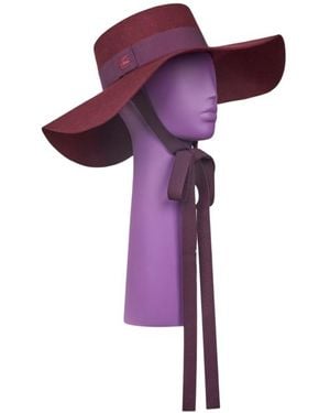 Etro Wool Hat With Embroidered Pegaso Logo - Purple