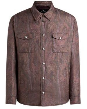 Etro Paisley Overshirt - Brown