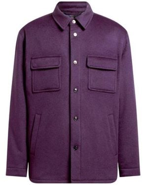 Etro Cashmere Overshirt - Purple