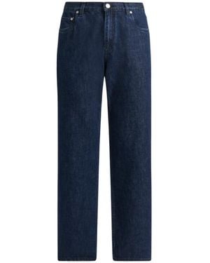Etro Jeans With Octopus Embroidery And Logo - Blue