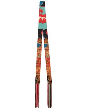 Etro Silk Paisleyina With Fringing And Floral Paisley Motif - White