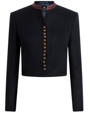 Etro Giacca Cropped - Nero
