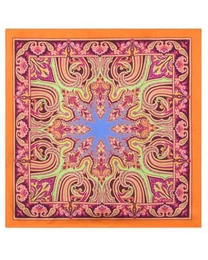 Etro Einstecktuch Aus Seide Mit Paisleymuster, Herren - Rot