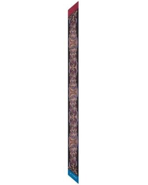 Etro Silk Paisleyina With Placed Paisley Foliage Print - White