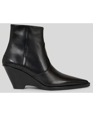 Etro Bottines Compensées En Cuir, Femme, Taille - Noir