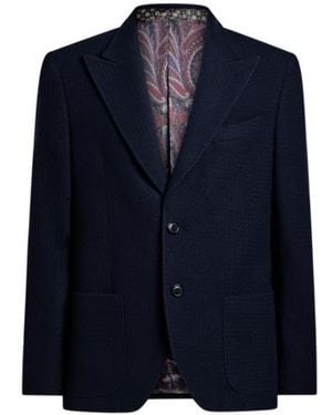 Etro Giacca Monopetto - Blu