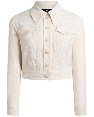 Etro Cropped Jacket - White