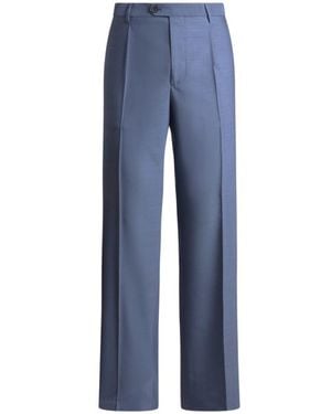 Etro Tailored Wool Trousers - Blue