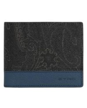 Etro Bifold Arnica Wallet With Leather Insert - White