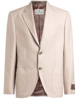 Etro Veste Droite En Coton Mélangé, Homme, Taille - Neutre