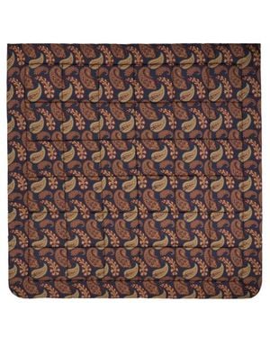 Etro Couverture Matelassée En Coton À Motif Paisley - Marron