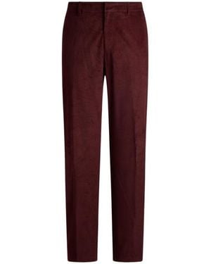 Etro Stretch Cotton Corduroy Trousers - Purple