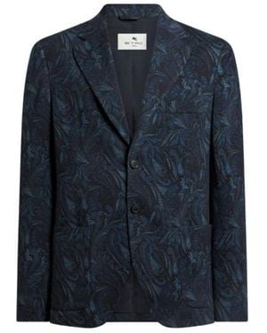 Etro Giacca Da Viaggio - Blu