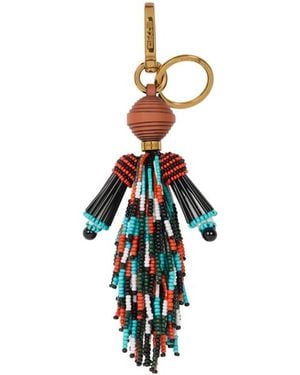 Etro Charm With And Fringing - White