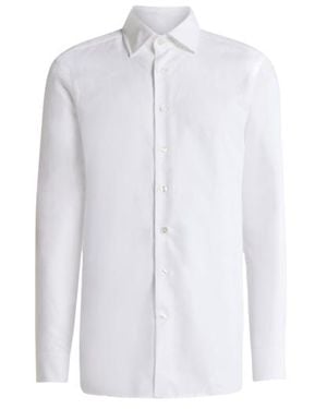 Etro Floral Cotton Jacquard Shirt - White