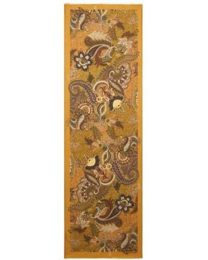 Etro Wool, Cashmere And Silk Shawl With Floral Paisley Motif - Metallic