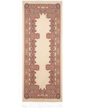 Etro Wool-Blend Jacquard Scarf With Baroque Motif - Pink