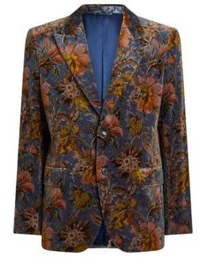 Etro Single-Breasted Jacket - Blue