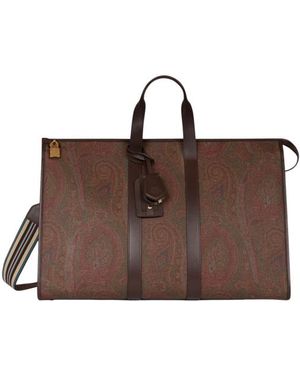 Etro Large Arnica Travel Bag - Brown